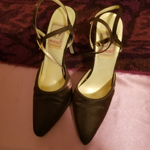 Brown Platform Ankle Strapped Pumps - Picture 2 of 6